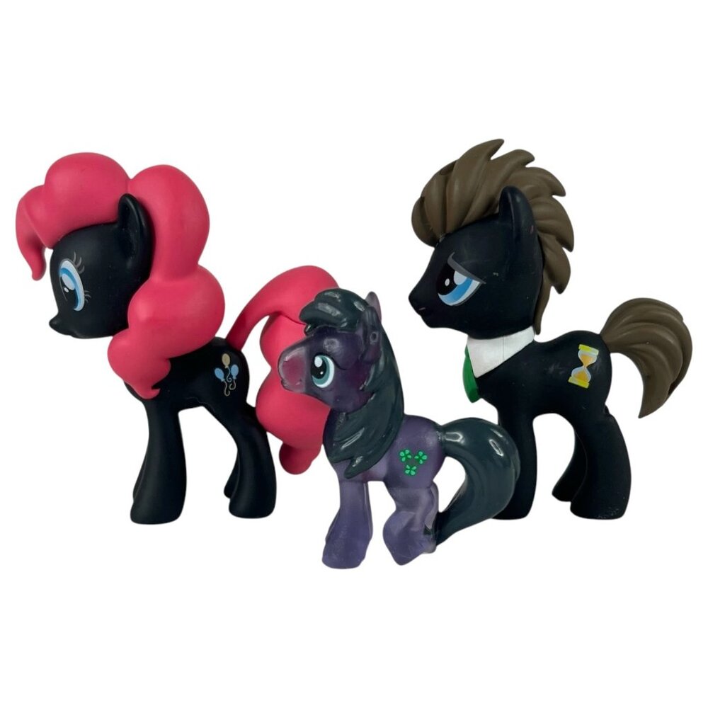 3 Funko My‎ Little Pony Black Lucky Clover dr Hooves Pinkie Pie Lot Mystery Mini